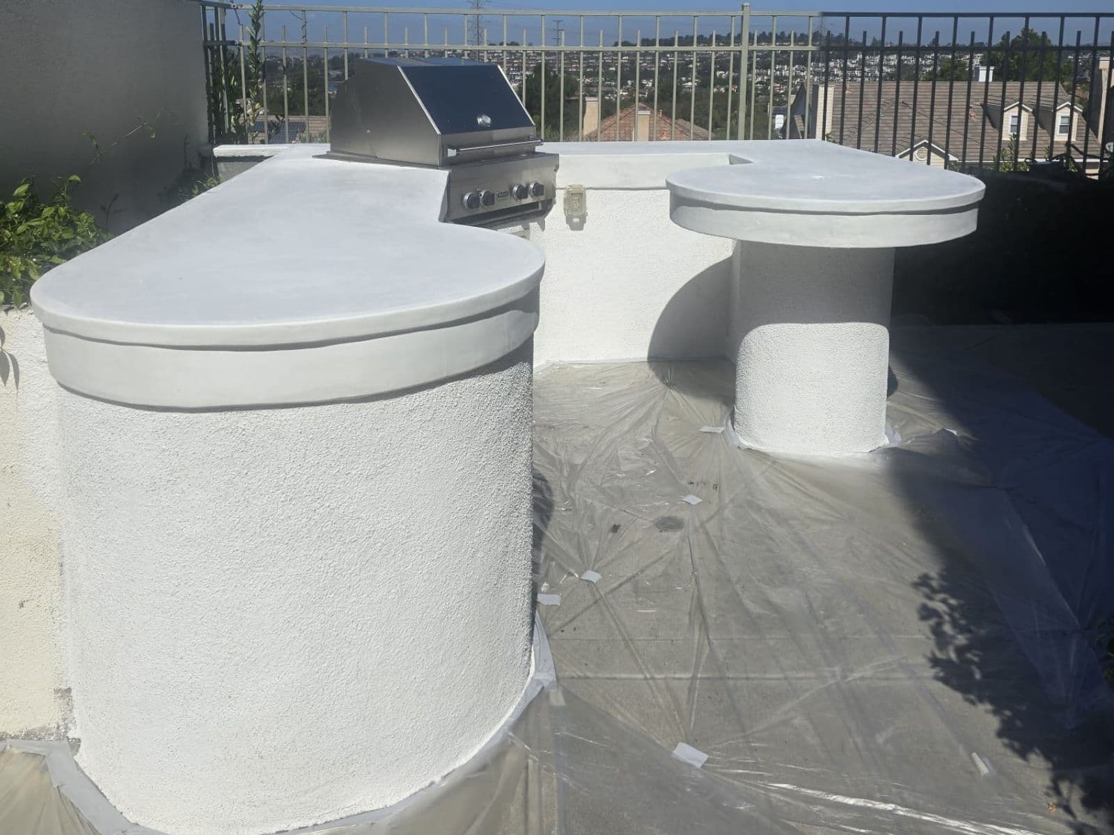 Smooth finish stucco new build in Corona